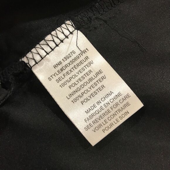 DR2 Floral Black Short Sleeve Mini Dress 3X - Picture 8 of 8